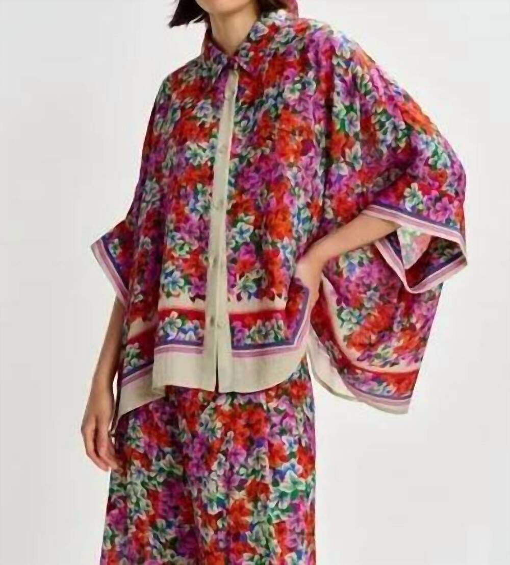 NEW ESSENTIEL ANTWERP jirt oversized shirt in fire glow